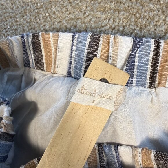 Altar’d State Womens Mini Skirt Brown White Blue Size 5 Color Block F466 - Picture 5 of 9